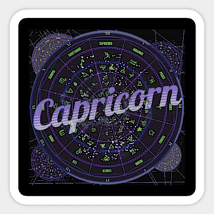 Capricorn Zodiac Astrology Sticker